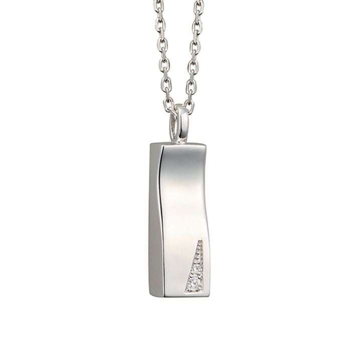 遺骨ペンダント Soul Jewelry オープンハート K10・ダイヤモンド