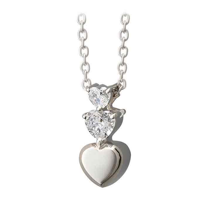 遺骨ペンダント Soul Jewelry オープンハート K10・ダイヤモンド