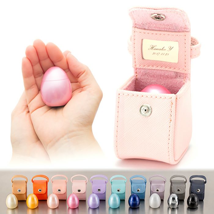 POPO ポポ ミニ骨壺+オプション真鍮製プレートに刻印セットー遺骨