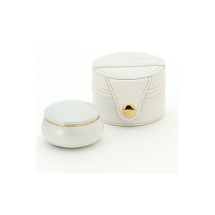 フルール Fleur ミニ骨壺+オプション真鍮製プレートに刻印セットー遺骨