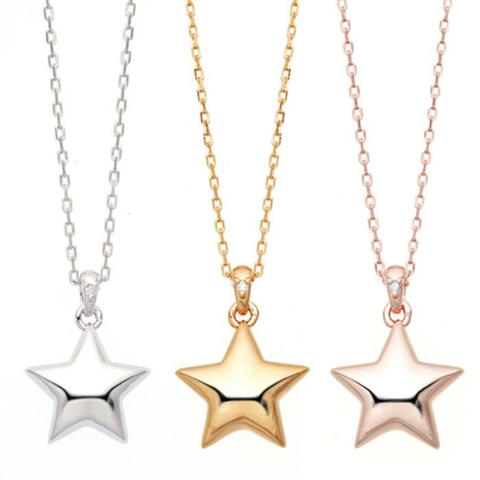 遺骨ペンダント Soul Jewelry スター K10 イエローゴールド・ホワイト